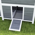 Load image into Gallery viewer, Wooden Chicken Coop, 39" Chicken House with Nesting Box, Pull-Out Tray, Waterproof Roof, Hen House Outdoor Poultry Cage for 4-6 Chickens, Rabbits, Small Animals, for Backyard, Light Gray
