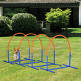 Load image into Gallery viewer, Dog Agility Equipment,4PCs Portable Dog Play Run Jump Obedience Training Set w/ Agility Bows, Carry Bag

