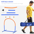 Load image into Gallery viewer, Dog Agility Equipment,4PCs Portable Dog Play Run Jump Obedience Training Set w/ Agility Bows, Carry Bag
