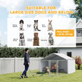 Load image into Gallery viewer, Outdoor Dog Kennel with Waterproof & UV-Resistant Cover, Dog Run with Secure Lock for Small Medium Large Dogs, 13.1' x 7.5' x 4.9'

