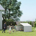 Load image into Gallery viewer, Outdoor Dog Kennel with Waterproof & UV-Resistant Cover, Dog Run with Secure Lock for Small Medium Large Dogs, 13.1' x 7.5' x 4.9'
