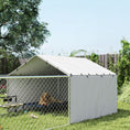 Load image into Gallery viewer, Outdoor Dog Kennel with Waterproof & UV-Resistant Cover, Dog Run with Secure Lock for Small Medium Large Dogs, 13.1' x 7.5' x 4.9'
