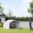 Load image into Gallery viewer, Outdoor Dog Kennel with Waterproof & UV-Resistant Cover, Dog Run with Secure Lock for Small Medium Large Dogs, 13.1' x 7.5' x 4.9'
