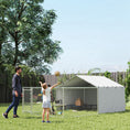Load image into Gallery viewer, Outdoor Dog Kennel with Waterproof & UV-Resistant Cover, Dog Run with Secure Lock for Small Medium Large Dogs, 13.1' x 7.5' x 4.9'
