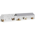 Load image into Gallery viewer, Metal Chicken Coop, Large Chicken Run with Water-Resistant & Anti-UV Cover for 7-9 Hens, Outdoor Hen House Rabbit Hutch with 10 Doors for Duck, Small Animal, for Backyard, 21' x 3.5' x 3.6'
