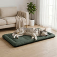 Load image into Gallery viewer, Waterproof Dog Bed, Foldable Pet Bed with Anti-Slip Bottom, Oxford Fabric, Machine Washable, Scratch Resistant Outdoor for Large Dogs and Cats, 130L x 85W x 7H cm, Green
