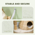 Load image into Gallery viewer, PawHut Cat Tree for Indoor Cats, 41" Wooden Cat Tower with 2 Real Branch Cat Scratching Posts, Luxury Cat Condo, Cat Beds & Toy Balls, Kitten Activity Center & Cat Furniture, Cream White
