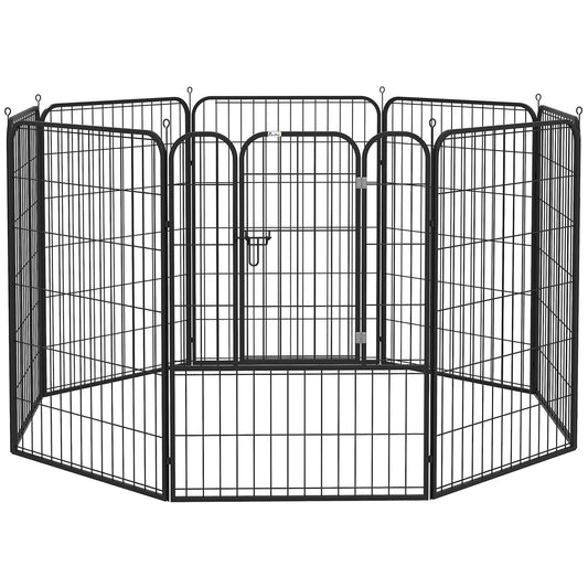 Dog Pen 8 Panels Puppy Pen Heavy Duty Pet Playpen for Indoor Outdoor for Dogs, Rabbits, Ducks 100cm High