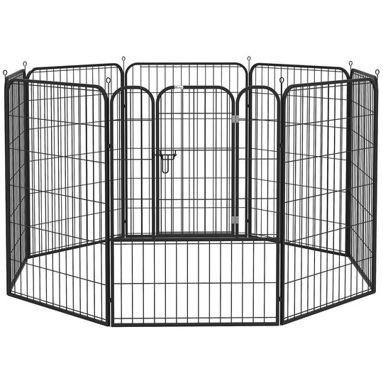 Dog Pen 8 Panels Puppy Pen Heavy Duty Pet Playpen for Indoor Outdoor for Dogs, Rabbits, Ducks 100cm High
