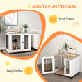 Load image into Gallery viewer, PawHut Dog Crate Furniture, Side Table Indoor Dog Kennel, End Table with Lockable Door for Small and Medium Dogs, Walnut Brown
