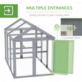Load image into Gallery viewer, Large Chicken Run, Wooden Chicken Coop, Pet Playpen w/ Combinable Design - Grey
