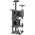 Load image into Gallery viewer, 63" Cat Tree, Cat Tower for Indoor Cats with Scratching Posts, Cat Condos, Bed, Platforms, Ramp, Toy Ball, Cat Activity Center, Dark Grey
