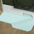 Load image into Gallery viewer, PawHut Hooded Cat Litter Box with Kitty Litter Mat, Kitty Litter Pan with Odor Control, Easy-Clean Pull-Out Drawer, Handle, Scoop, Light Blue
