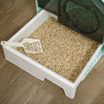 Load image into Gallery viewer, PawHut Hooded Cat Litter Box with Kitty Litter Mat, Kitty Litter Pan with Odor Control, Easy-Clean Pull-Out Drawer, Handle, Scoop, Light Blue

