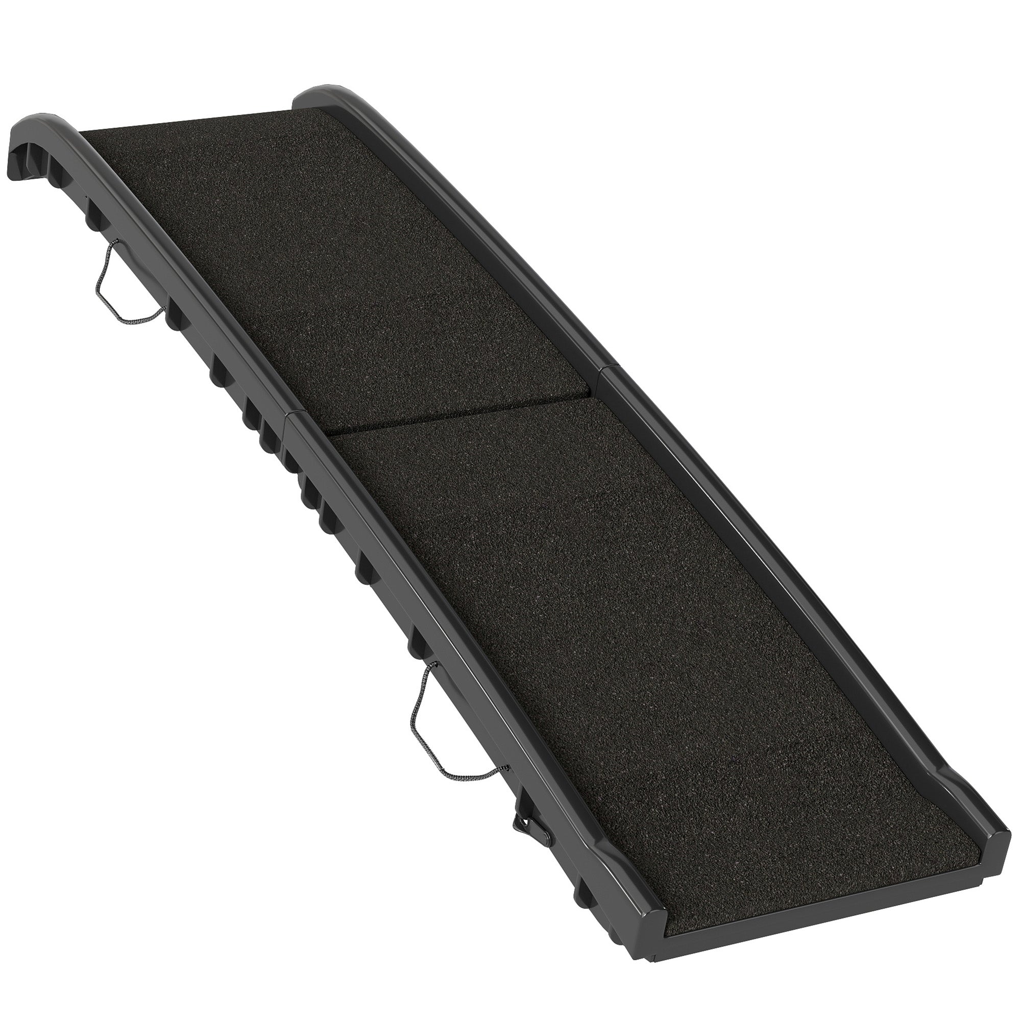 Folding Dog Ramp for Car, Truck, SUV, 61 Inches Portable Pet Ramp with Frosted Surface, Non Slip with Raised Side Rails