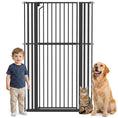 Charger l'image dans la visionneuse de la galerie, 63" Extra Tall Pet Gate for Cats and Dogs, 30-41" Wide Adjustable Pressure Mounted Baby Gate for Doorways, Hallways, Stairs, Includes 2 Extensions, No Drilling, Auto Close
