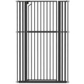 Charger l'image dans la visionneuse de la galerie, 63" Extra Tall Pet Gate for Cats and Dogs, 30-41" Wide Adjustable Pressure Mounted Baby Gate for Doorways, Hallways, Stairs, Includes 2 Extensions, No Drilling, Auto Close
