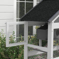 Load image into Gallery viewer, Wooden Bird Cage Budgie cage, Bird Aviary Outdoor Birdhouse for Finches, Parakeets - Grey
