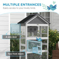 Load image into Gallery viewer, Wooden Bird Cage Budgie cage, Bird Aviary Outdoor Birdhouse for Finches, Parakeets - Grey
