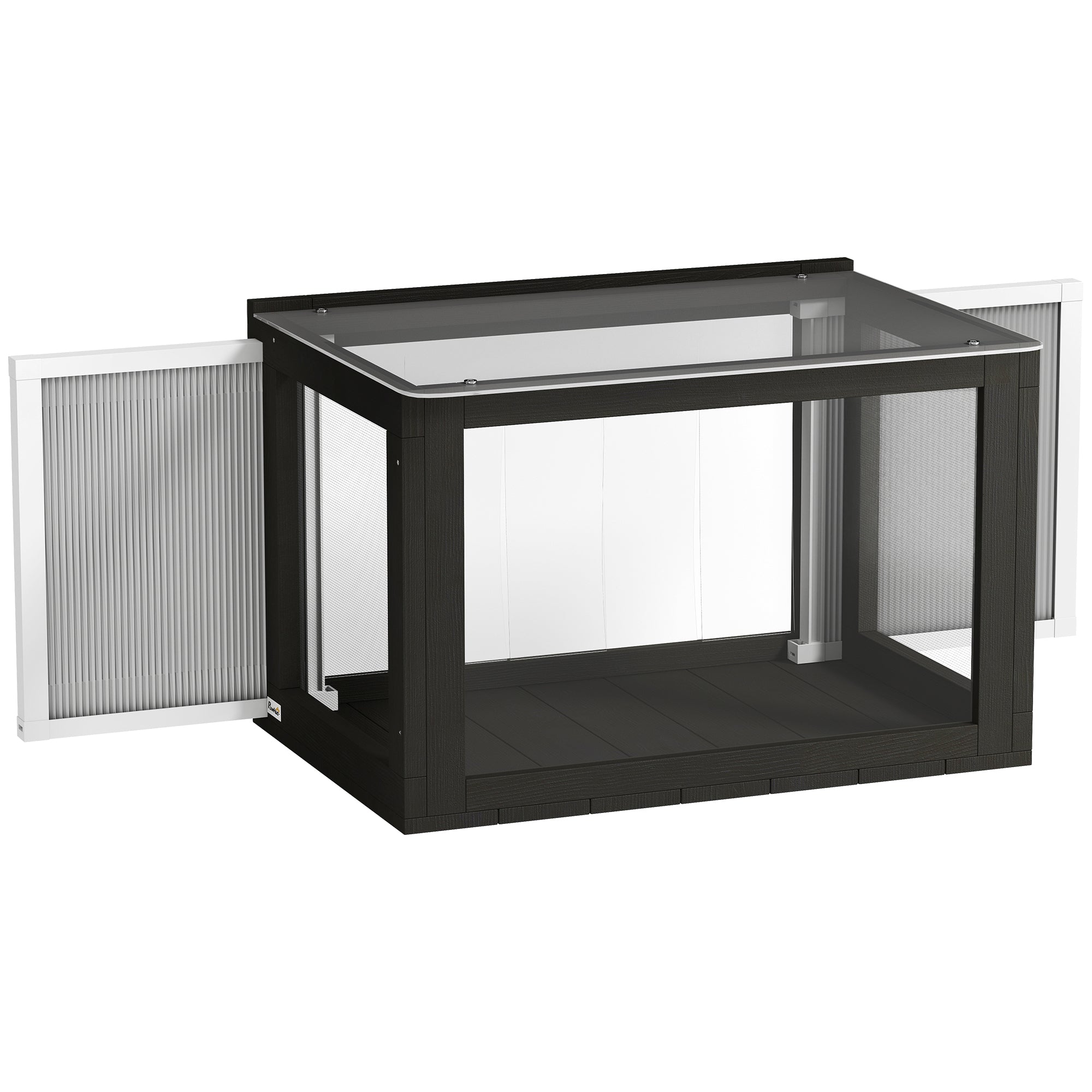 Cat Window Box Catio, Outdoor Indoor Cat Enclosure with Clear Panels, Universal Window Perch for Wall 25"–41", Catio for Indoor Pet Sunbathing, Napping & Overlooking