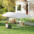Load image into Gallery viewer, Outdoor Dog Kennel with Roof, Heavy Duty Dog Run Outdoor Fence Cage with Adjustable & Rotating Bowls, Waterproof UV-Resistant Cover, Secure Lock, 13.1' x 7.5' x 5.2'
