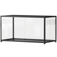Load image into Gallery viewer, Large Hamster Cage, Chewproof Metal Rat Cage with Deep Base, Openable Top & Excellent Ventilation, Transparent Small Animal Habitat for Syrian Dwarf Hamster, Gerbil, 100 x 50 x 52.5 cm, Black
