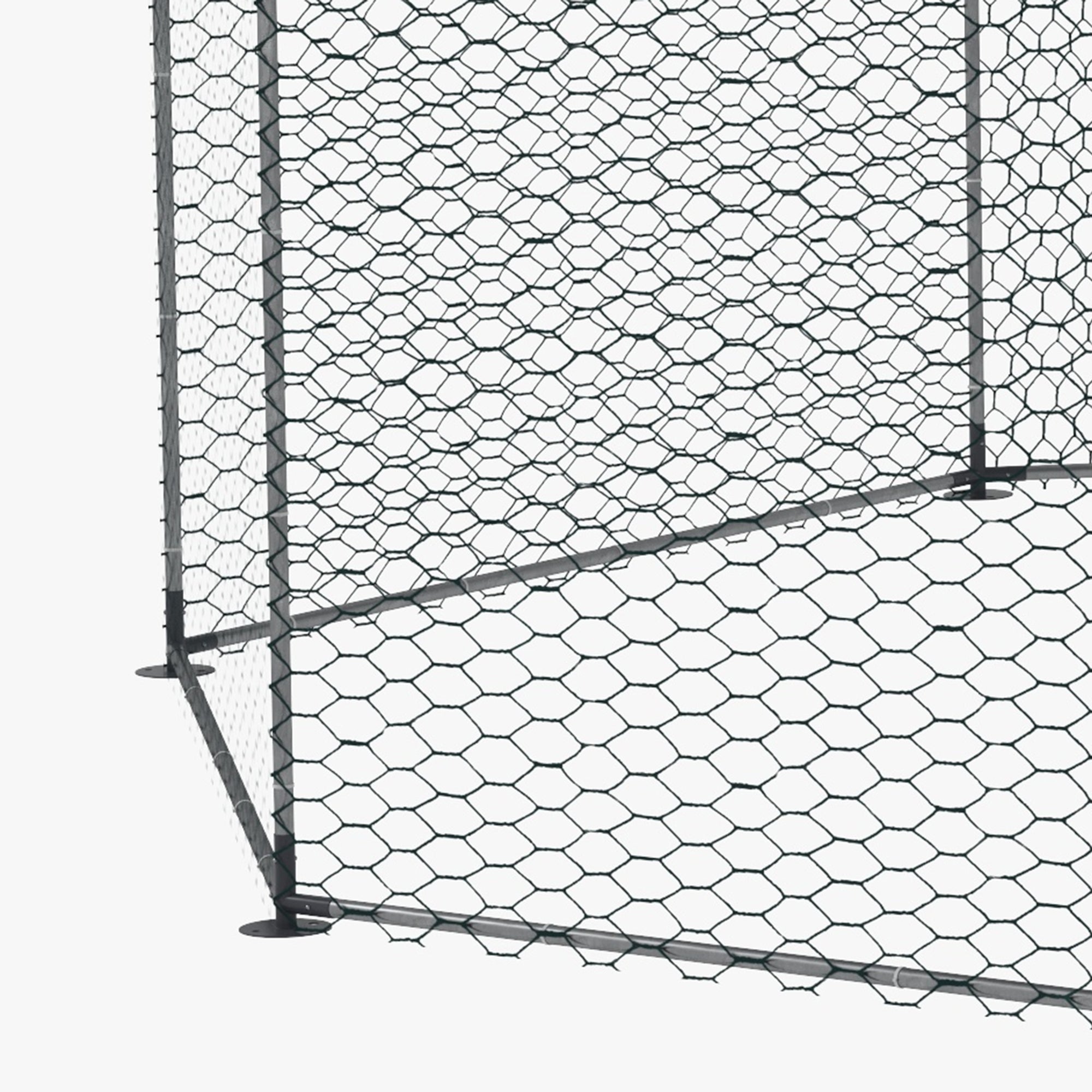 Large Chicken Coop Metal Chicken Run for Chickens with Waterproof and Anti-UV Cover, Polygon Shaped Walk in Fence Cage Hen House for Outdoor and Yard Farm Use, 1" Dia, 17.1' x 15.7' x 9'