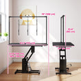 Charger l'image dans la visionneuse de la galerie, 43" L Hydraulic Dog Grooming Table, Z-Lift Height Adjustable Pet Grooming Table with Noose and Non-Slip Tabletop for Medium Large Dogs, Black
