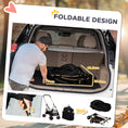 Load image into Gallery viewer, Dog Pram Dog Stroller 3 in 1 Pet Pushchair Detachable Design with Universal Wheels, Brake for Small Miniature Dogs - Black
