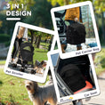 Load image into Gallery viewer, Dog Pram Dog Stroller 3 in 1 Pet Pushchair Detachable Design with Universal Wheels, Brake for Small Miniature Dogs - Black
