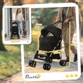 Load image into Gallery viewer, Dog Pram Dog Stroller 3 in 1 Pet Pushchair Detachable Design with Universal Wheels, Brake for Small Miniature Dogs - Black
