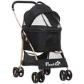 Load image into Gallery viewer, Dog Pram Dog Stroller 3 in 1 Pet Pushchair Detachable Design with Universal Wheels, Brake for Small Miniature Dogs - Black
