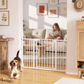 Load image into Gallery viewer, 30"-51" Baby Gate, 30"H Pet Gate with 3 Extension Kit, Auto-Close, Two-Way Open, Pressure Mounted for Stair, Doorways and Hallways, Black
