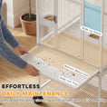 Load image into Gallery viewer, Detachable Bird Cage on Wheels, for Finches, Parakeets, Budgies, Budgie Cage, Parrot Aviary with Accessories, Storage Shelf - White
