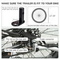 Load image into Gallery viewer, Steel Dog Bike Trailer Pet Cart Carrier for Bicycle Kit Water Resistant with Hitch Coupler Travel Black and Red
