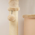 Load image into Gallery viewer, Cat Tree for Indoor Kittens, 132cm Cat Tower with Scratching Posts and Pad, Bed, House, Jumping Platform, Grooming Brush, Toy Balls, Anti-Tip Kit, Cat Climbing Frame, Beige
