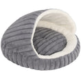 Load image into Gallery viewer, Cat Bed for Indoor Kittens, Cat Cave House with Non-Slip Bottom and Washable Cushion, Soft Pet Bed for Indoor Warmth & Comfort, 50 x 50 x 32 cm, Grey
