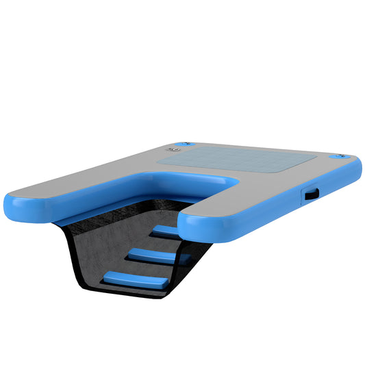 Dog Water Ramp Floating Water Ladder Step for Swimming Pets Up to 286 lbs, Non-Slip Dog Boat Ramp for Pool, Lake, Boat, Dock
