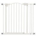 Load image into Gallery viewer, Pressure Fit Dog Stair Gate No Drilling Safety Gate Auto Close for Doorways, Hallways, 74-87cm Adjustable, 78cm Tall, White
