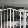 Load image into Gallery viewer, Pressure Fit Dog Stair Gate No Drilling Safety Gate Auto Close for Doorways, Hallways, 74-87cm Adjustable, 78cm Tall, White
