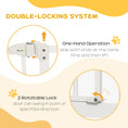 Load image into Gallery viewer, Pressure Fit Dog Stair Gate No Drilling Safety Gate Auto Close for Doorways, Hallways, 74-87cm Adjustable, 78cm Tall, White

