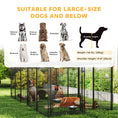 Load image into Gallery viewer, Outdoor Dog Kennel, Dog Run Outdoor with Rotating and Adjustable Height Bowls, Waterproof UV-Resistant Cover, Secure Lock, 11.3' x 4.7' x 5.1'
