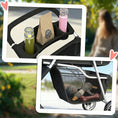 Load image into Gallery viewer, Dog Stroller, 3 Wheels Foldable Cat Dog Pram with Cup Holder, Storage Basket, Pet Stroller for Small Miniature Dogs, Black

