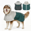 Load image into Gallery viewer, Dog Raincoat with Hood, Waterproof & Breathable Rain Jacket with Reflective Strips and Leash Hole, Adjustable Poncho for Extra Large Dogs, 30-40 KG Available, Green, XL
