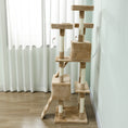 Load image into Gallery viewer, 68 inches Cat Tree, Multi-Level Large Cat Tower Condo with Scratching Posts, Perches, Cat Houses, Dangling Toy, Light Brown
