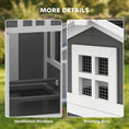 Load image into Gallery viewer, Chicken Coop for 2 Chickens, Wooden Hen House with Nesting Box, Pull-Out Tray, Ventilation Windows, Poultry Hutch Rabbit Cage with Waterproof Roof, Roosting Bars and Ramp
