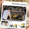 Load image into Gallery viewer, Dog Pram Dog Stroller 3 in 1 Pet Pushchair Detachable Design with Universal Wheels, Brake for Small Miniature Dogs - Yellow
