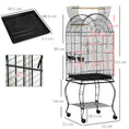 Load image into Gallery viewer, Bird Cage Budgie Cage Large Aviary for Parrot Finch Cockatiel with Stand, Shelf, Top Access
