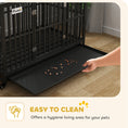 Load image into Gallery viewer, Heavy Duty Steel Dog Crate Kennel Pet Cage with Wheels for Portability and a Door for Convenient Access Anti-Pinching Floor, 49.2"L x 29.5"W x 34.6"H, Black
