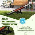Load image into Gallery viewer, Wooden Pet Seesaw for Big Dogs, Agility Training Equipment for Dogs with Anti-Slip surface, 180 x 30 x 30cm - Black
